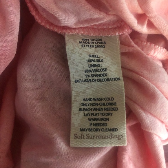 Soft Surroundings Silk Romance Top - Size Small - Picture 10 of 13